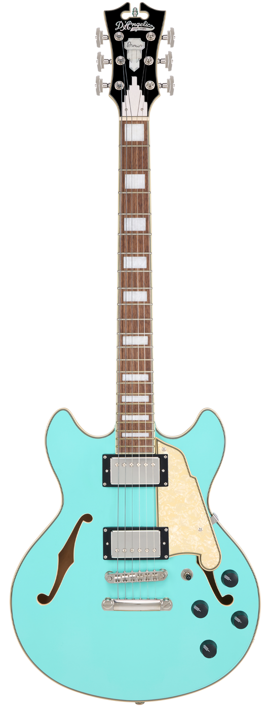 D’Angelico Premier Mini DC Semi-Hollow Electric Guitar - Surf Green