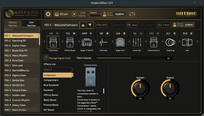 Hotone Ampero Amp Modeller & Multi-Effects Processor