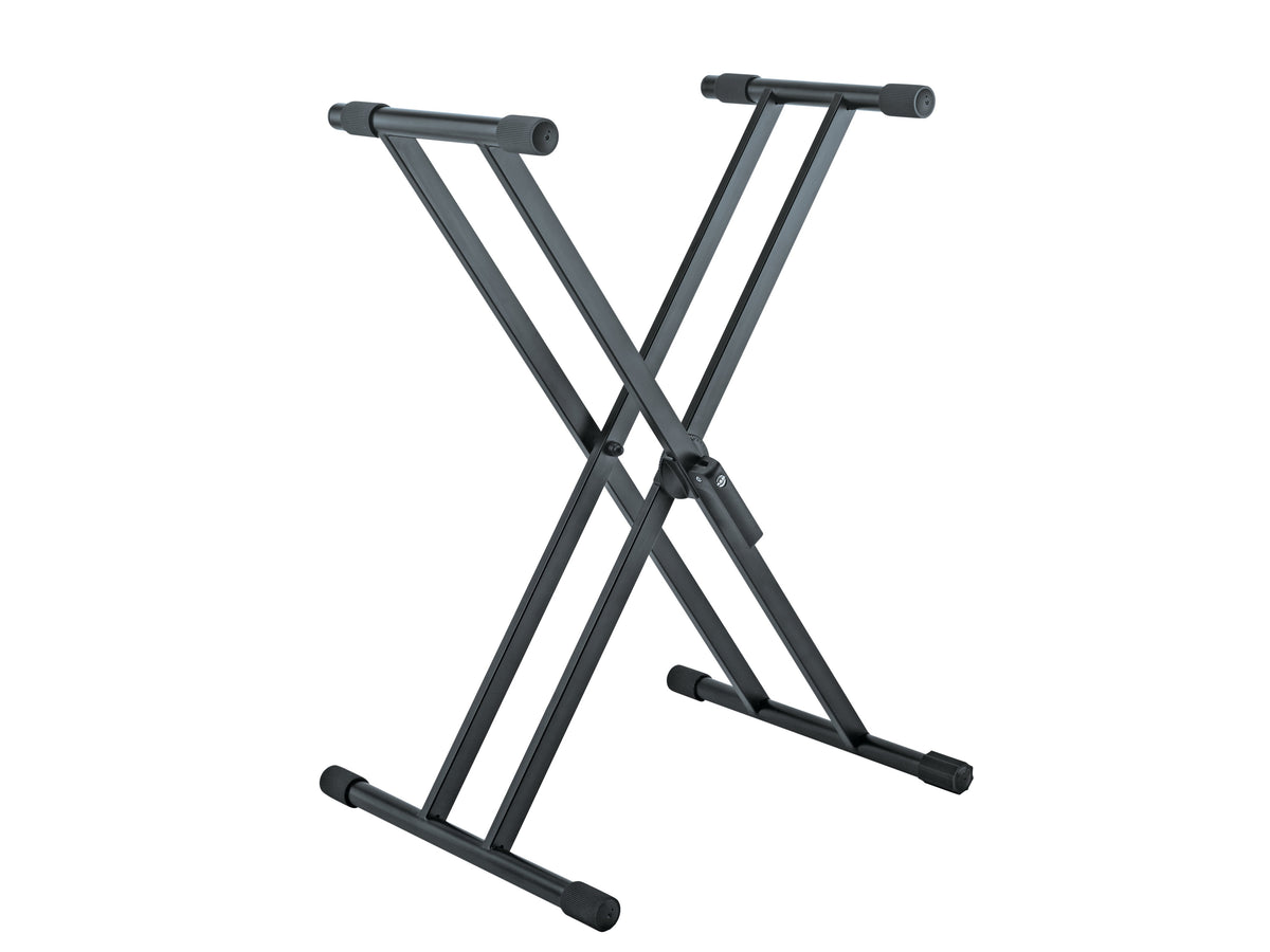 K&M 18990 Double-Braced X-Style Keyboard Stand - Black