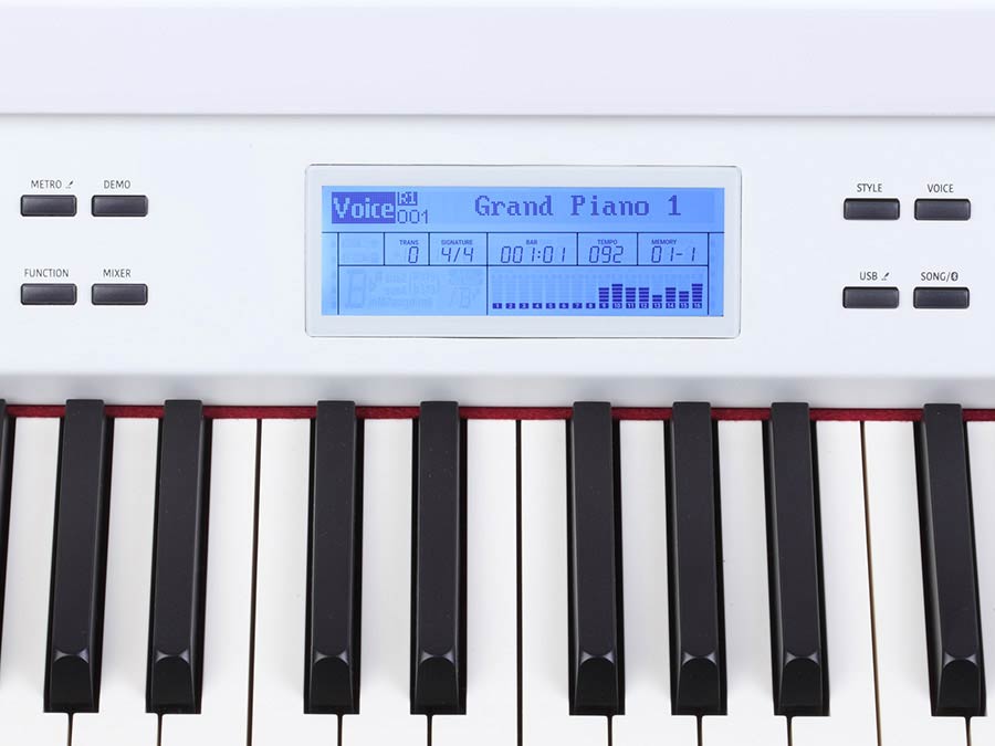 Medeli GRAND510 Digital Baby Grand Piano - White