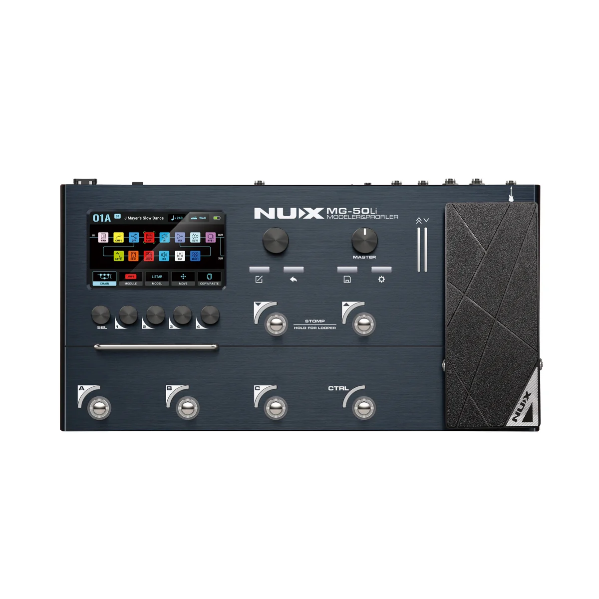 NUX MG50Li Modeller & Profiler Multi-Effects Processor - Blue