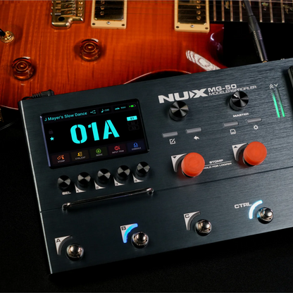 NUX MG50Li Modeller & Profiler Multi-Effects Processor - Blue