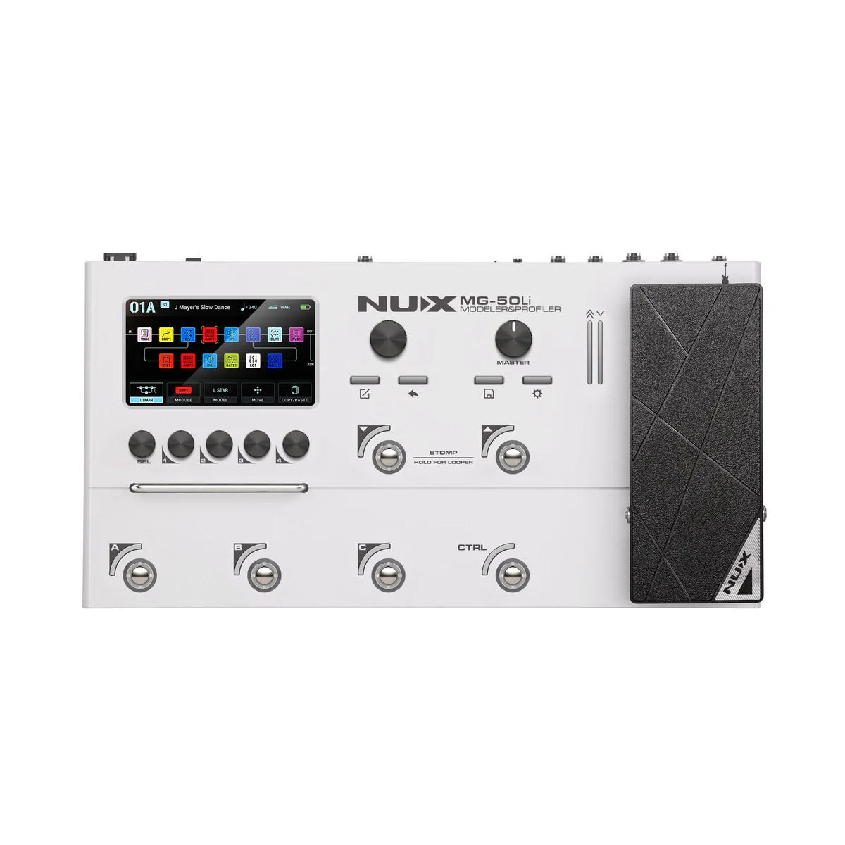NUX MG50Li Modeller & Profiler Multi-Effects Processor - White