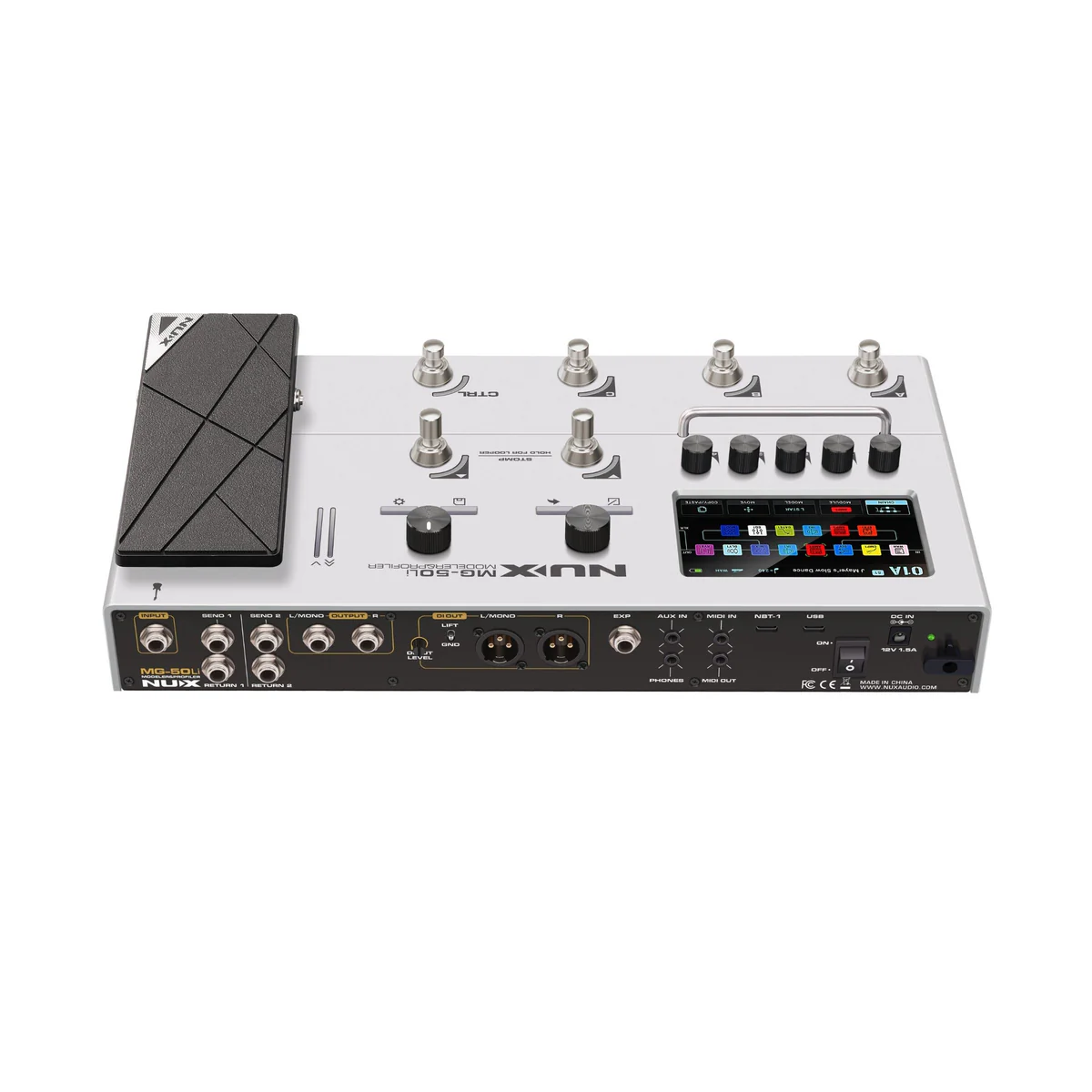NUX MG50Li Modeller & Profiler Multi-Effects Processor - White