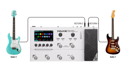 NUX MG50Li Modeller & Profiler Multi-Effects Processor - Blue