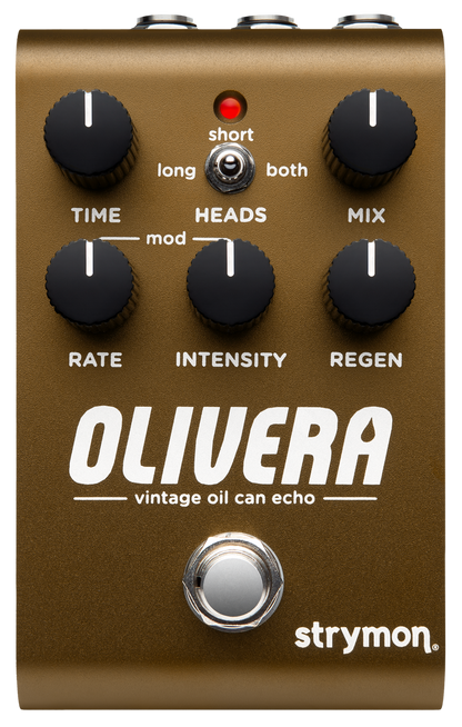 Strymon Olivera Vintage Oil Can Echo Pedal - Analog-Flavored Stereo Delay & Modulation