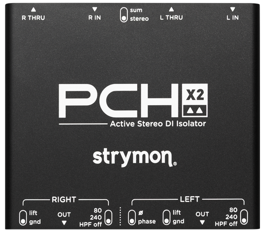 Strymon PCH X2 Active Phantom Powered Stereo DI Isolator