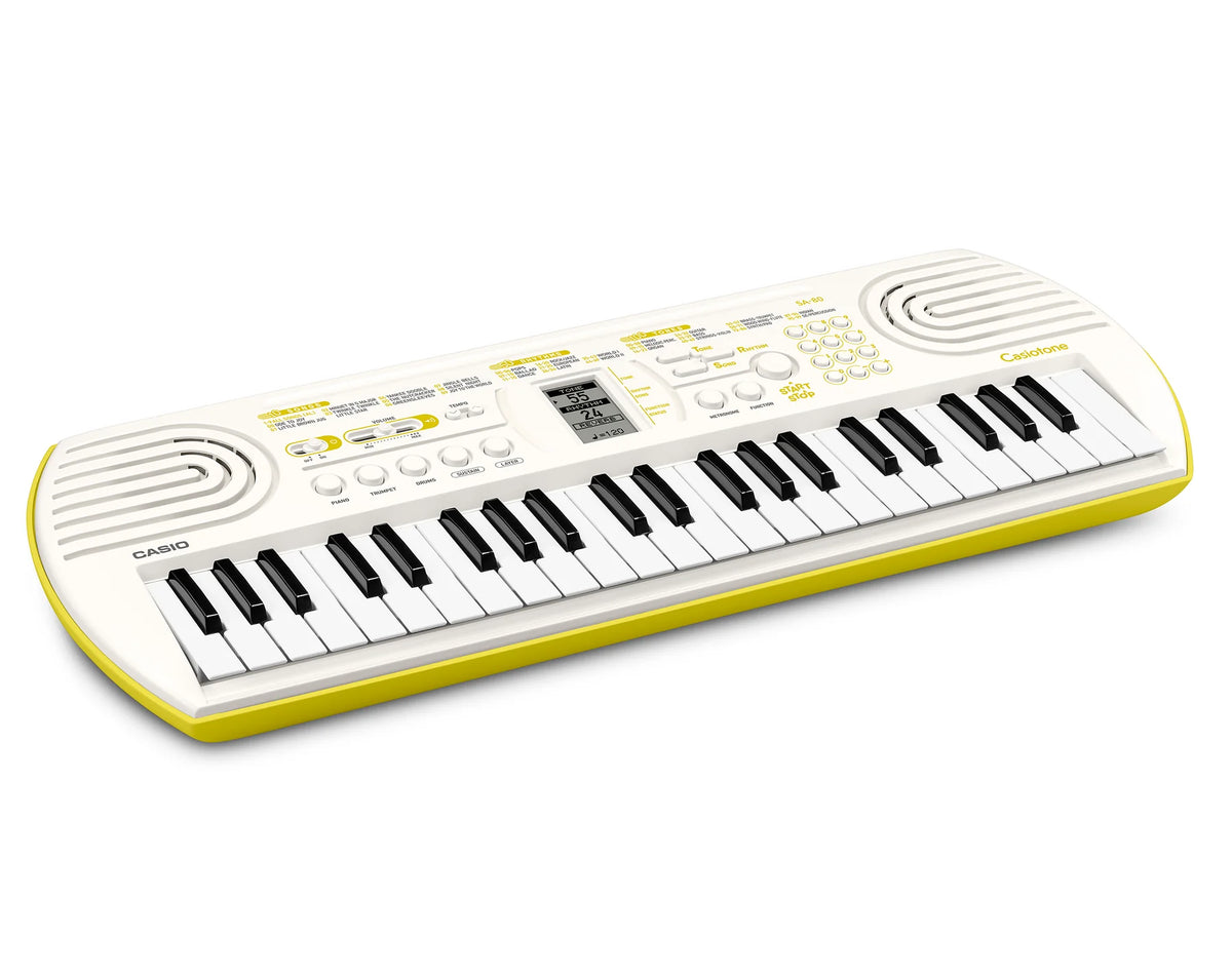 Casio SA-80 44-Key Mini Keyboard - White/Yellow