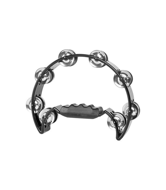 Stagg TAB-2 Half-Moon Tambourine with 16 Jingles - Black