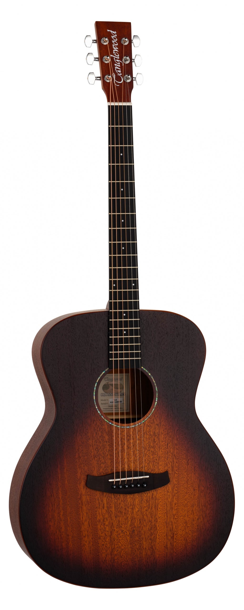 Tanglewood TC3 Crossroads Folk/Orchestra Guitar - Whiskey Burst Satin