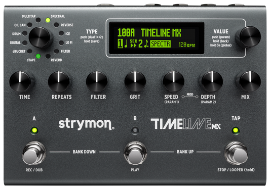 Strymon TimeLine MX Dual Delay & Reverb Pedal