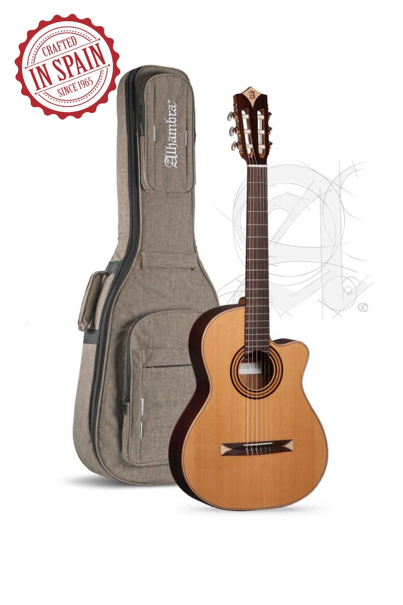ALHAMBRA CROSSOVER ALL SOLID WOOD CEDAR - Music Planet New Zealand
