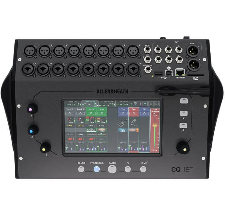 ALLEN & HEATH CQ - 18T DIGITAL MIXER WIFI BLUETOOTH 16 MIC/LIN - Music Planet New Zealand