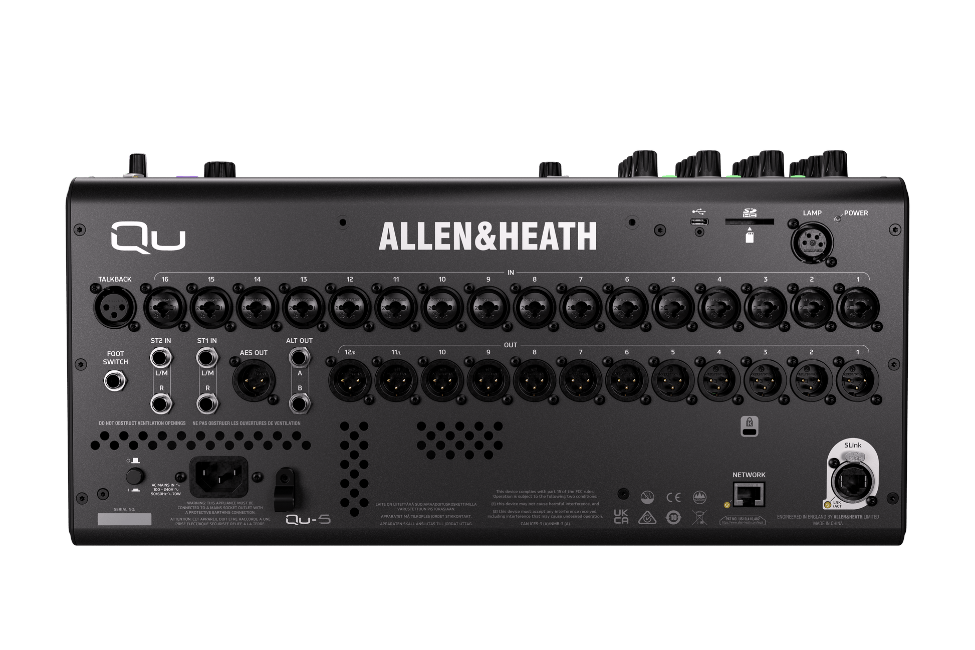 Allen & Heath QU - 5 38 - Input Digital Mixer - Music Planet NZ