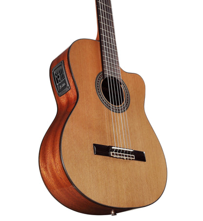 Alvarez AC65HCE Solid Cedar Top Classical Guitar with Pickup - Music Planet NZ