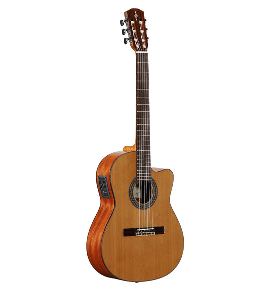 Alvarez AC65HCE Solid Cedar Top Classical Guitar with Pickup - Music Planet NZ