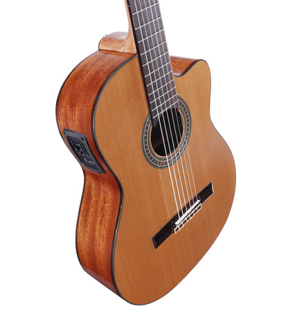 Alvarez AC65HCE Solid Cedar Top Classical Guitar with Pickup - Music Planet NZ