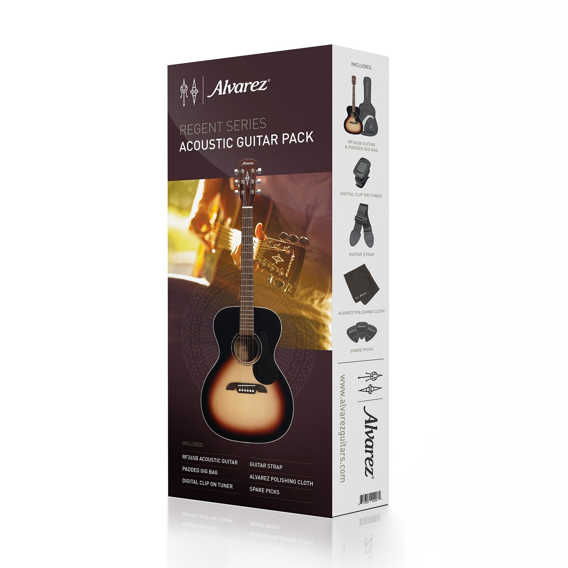 ALVAREZ RF26 SUNBURST FOLK GUITAR PACK - Music Planet New Zealand