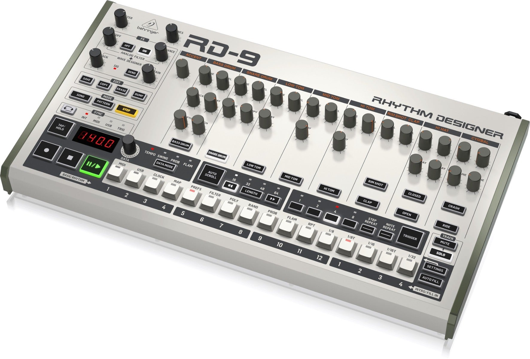 BEHRINGER RD - 9 DRUM MACHINE - Music Planet New Zealand