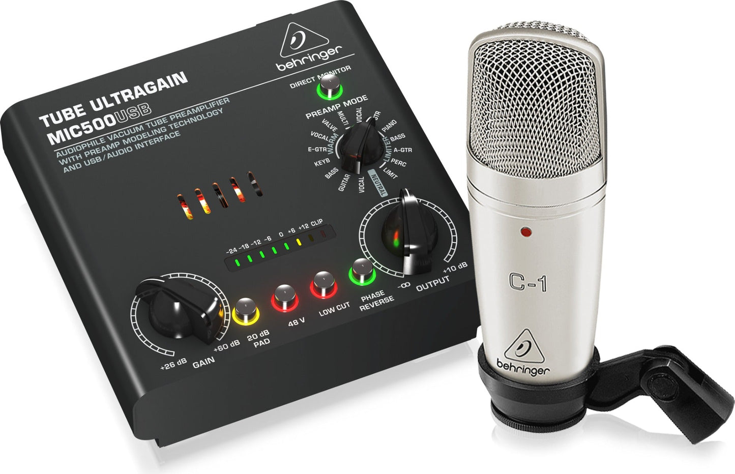 BEHRINGER VOICE STUDIO MIC & INTERFACE - Music Planet New Zealand
