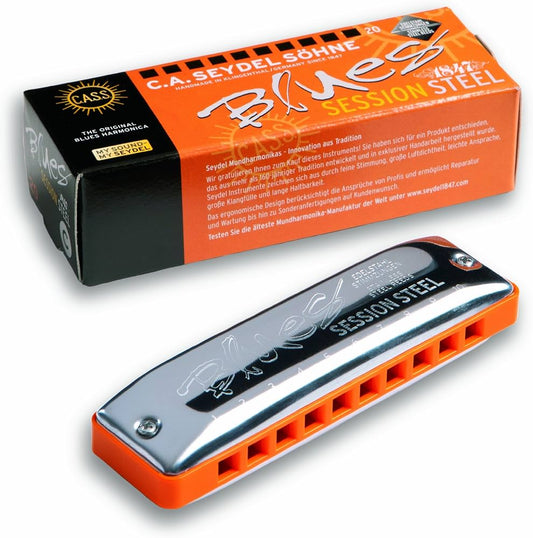 C.A. Seydel Blues Session Steel Db Harmonica - Music Planet New Zealand
