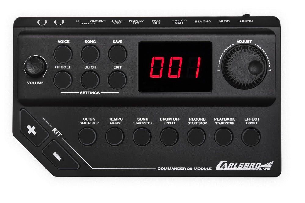 CARLSBRO 9 PCE MESH HEAD ELECTRONIC DRUM KIT - Music Planet New Zealand