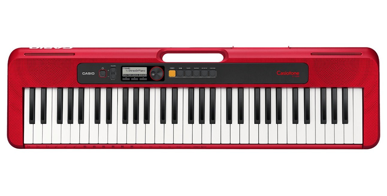 Casio CT - S200 61 - Key Portable Keyboard - Red - Music Planet NZ