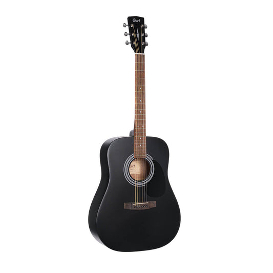 Cort AD810 Dreadnought Acoustic Guitar Satin Black with Bag - Music Planet NZ