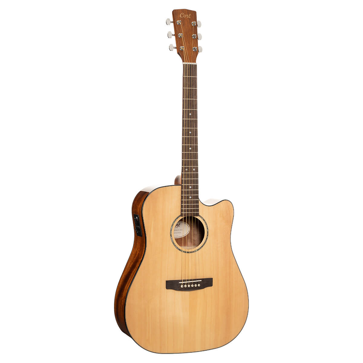 Cort C E60CE Dreadnought Acoustic Guitar in Natural - Music Planet New Zealand