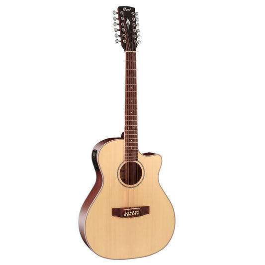 Cort GA - MEDX 12 - String Grand Auditorium Acoustic Electric Guitar with Bag - Music Planet NZ