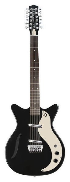 DANELECTRO VINTAGE 12 STRING GLOSS BLACK - Music Planet New Zealand