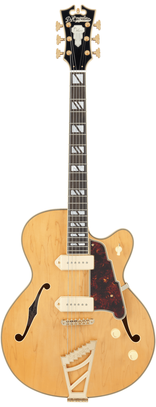 D’Angelico Deluxe 59 Hollowbody Electric Guitar - Satin Honey - Music Planet NZ