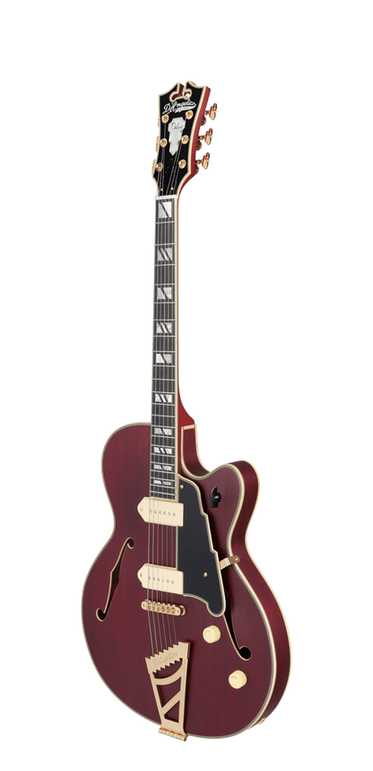 D’Angelico Deluxe 59 Semi - Hollow Electric Guitar - Satin Trans Wine - Music Planet NZ