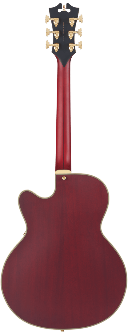 D’Angelico Deluxe 59 Semi - Hollow Electric Guitar - Satin Trans Wine - Music Planet NZ