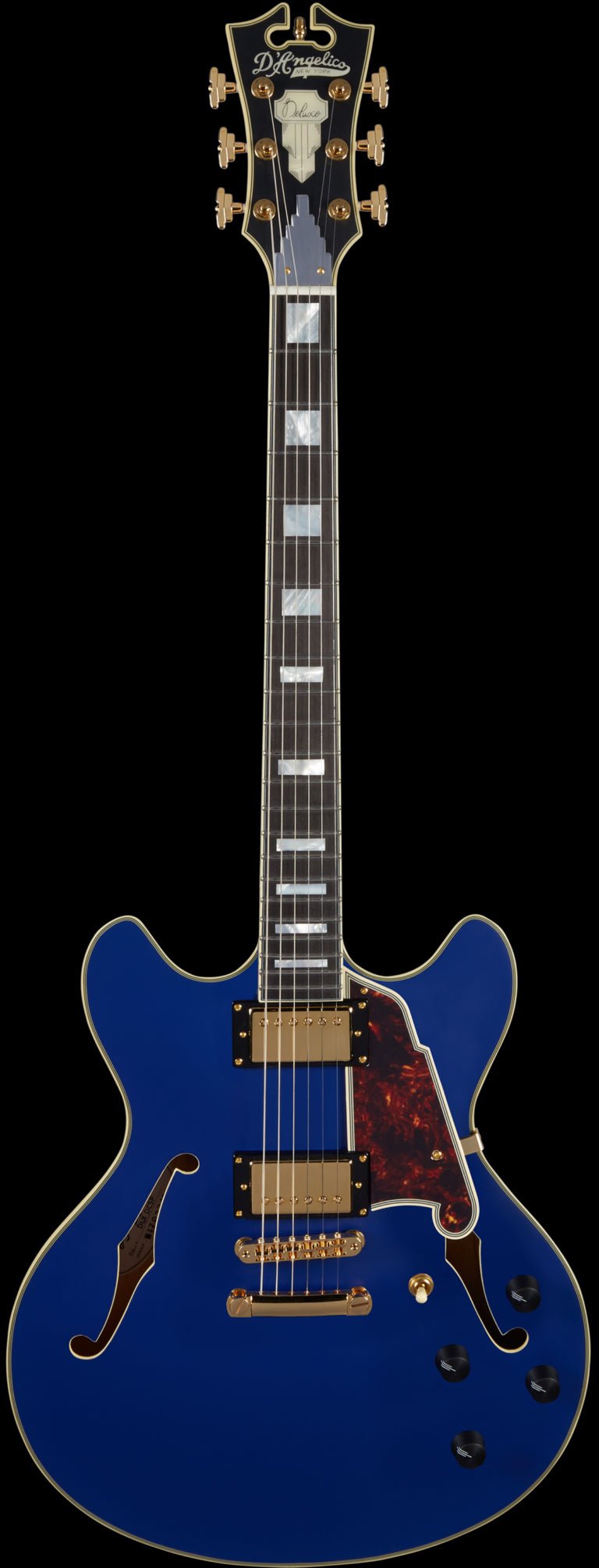 D'ANGELICO DELUXE DC MATTE ROYAL BLUE - Music Planet New Zealand