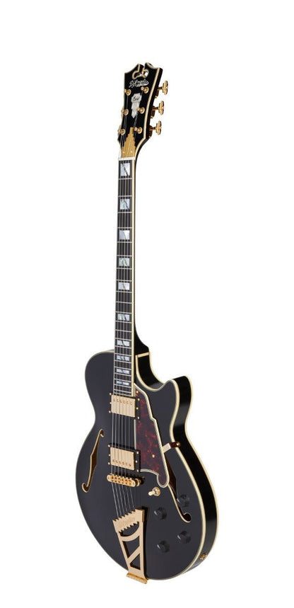 D'ANGELICO EXCEL SS STAIRSTEP IN SOLID BLACK - Music Planet New Zealand