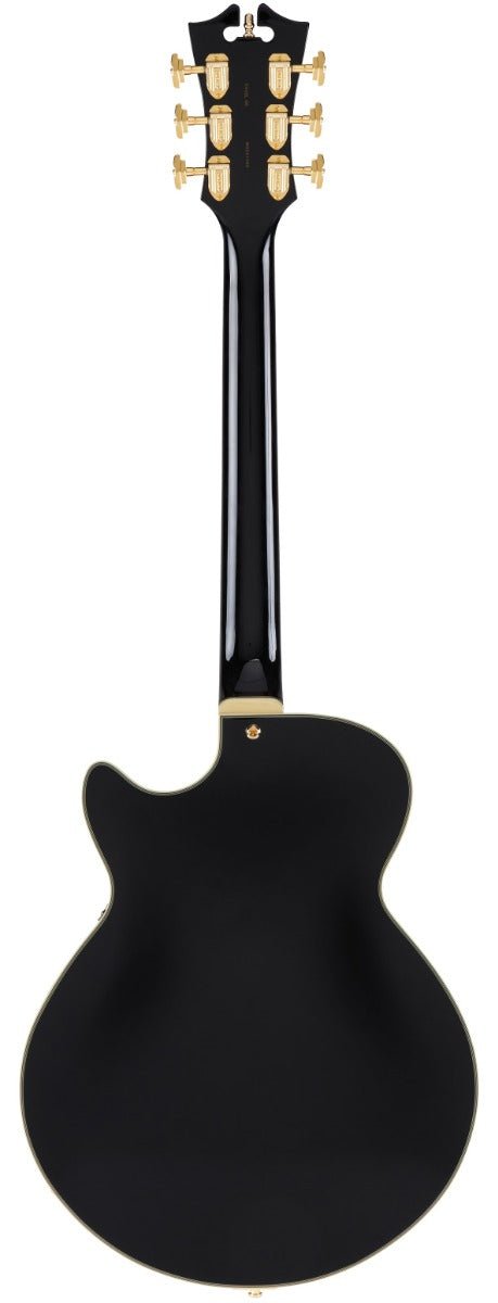 D'ANGELICO EXCEL SS STAIRSTEP IN SOLID BLACK - Music Planet New Zealand