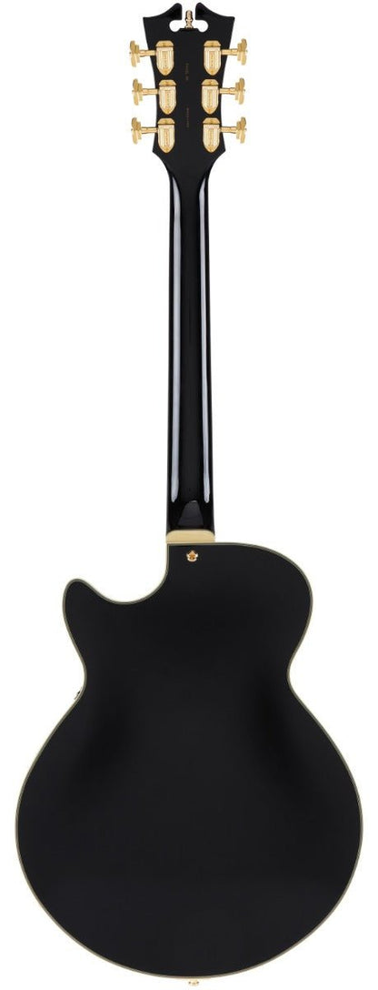 D'ANGELICO EXCEL SS STAIRSTEP IN SOLID BLACK - Music Planet New Zealand