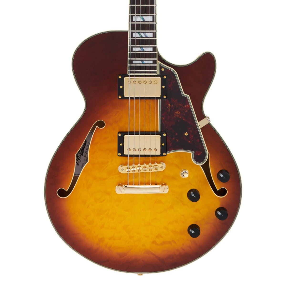 D'ANGELICO EXCEL SS XT ICED TEA BURST QUILT - Music Planet New Zealand