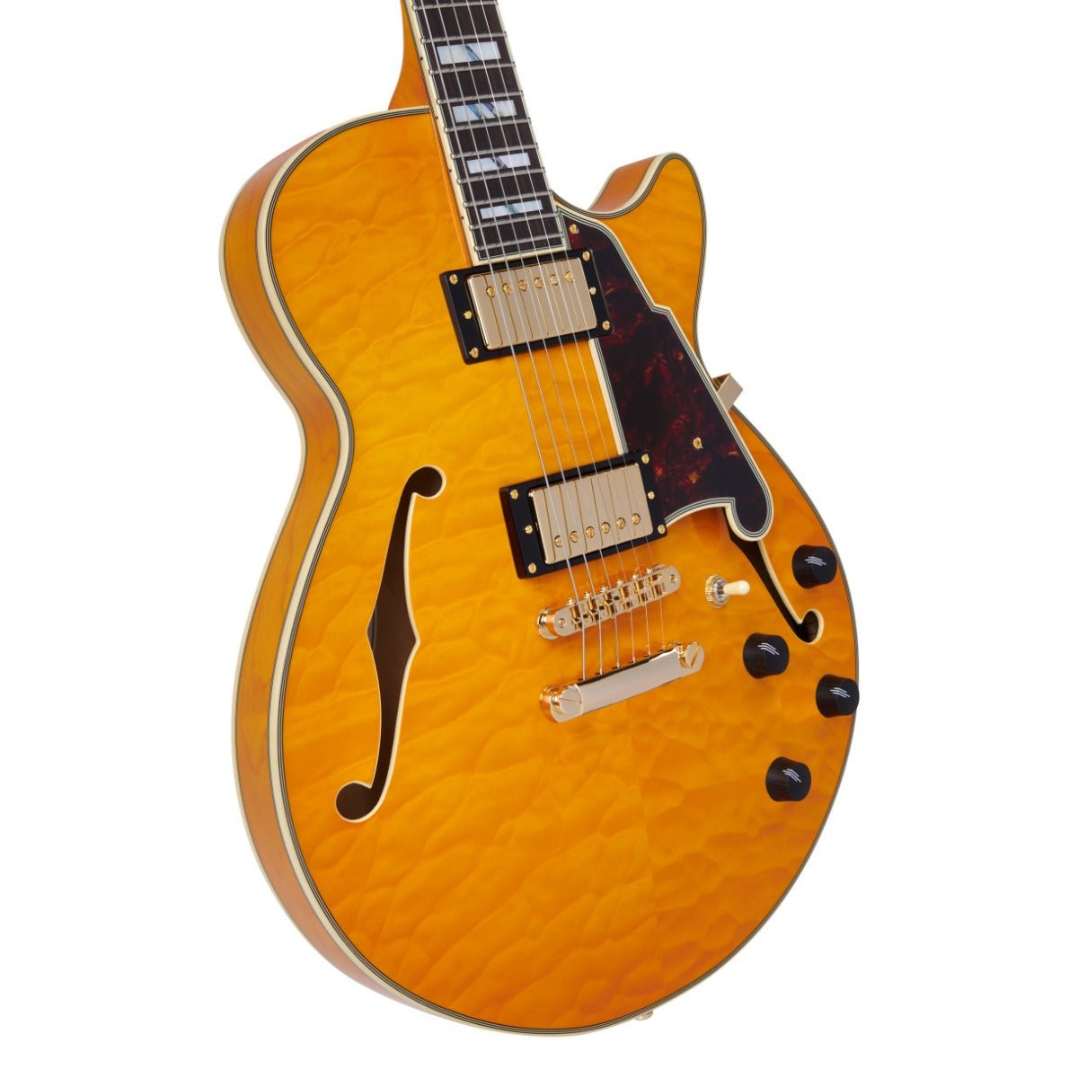 D'ANGELICO EXCEL SS XT VINTAGE NATURAL QUILT - Music Planet New Zealand