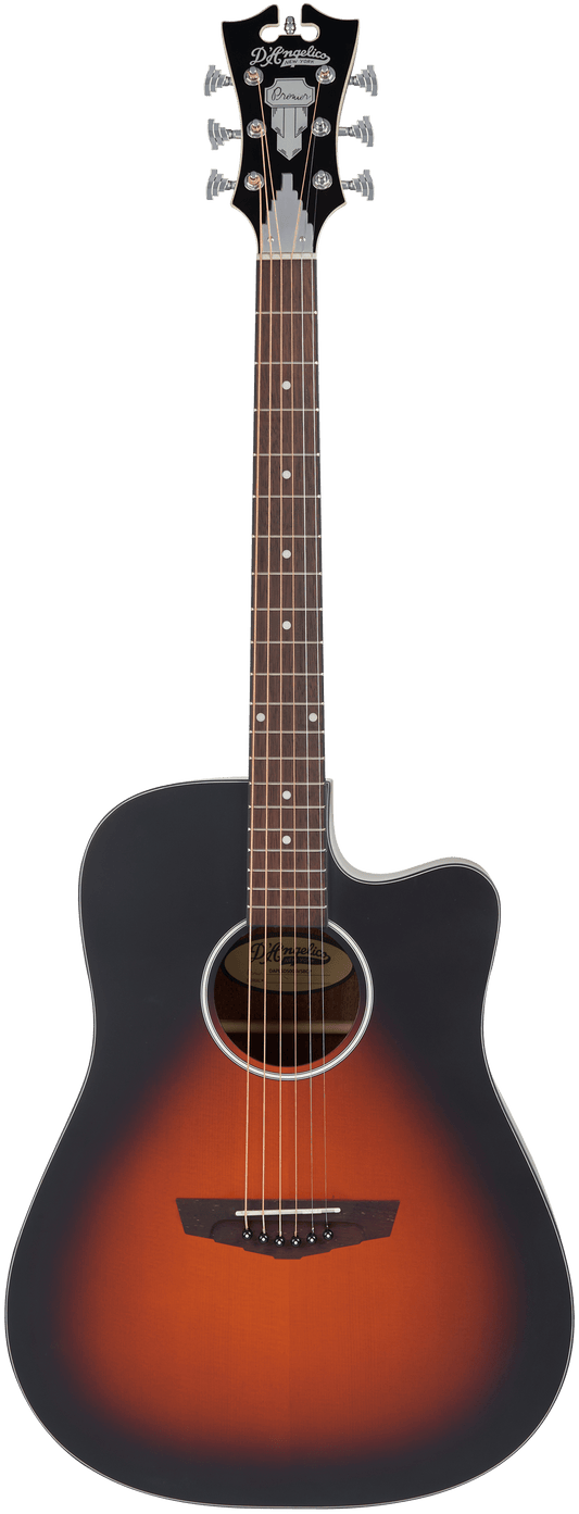 D’Angelico Premier Bowery LS Acoustic - Electric Guitar - Vintage Satin - Music Planet NZ