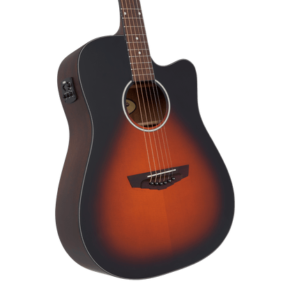D’Angelico Premier Bowery LS Acoustic - Electric Guitar - Vintage Satin - Music Planet NZ