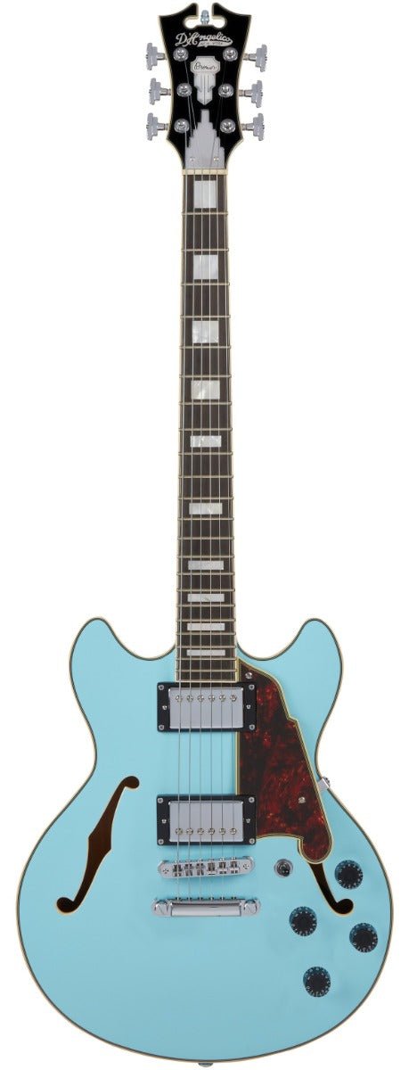 D'ANGELICO PREMIER DC MINI GUITAR IN SKY BLUE - Music Planet New Zealand