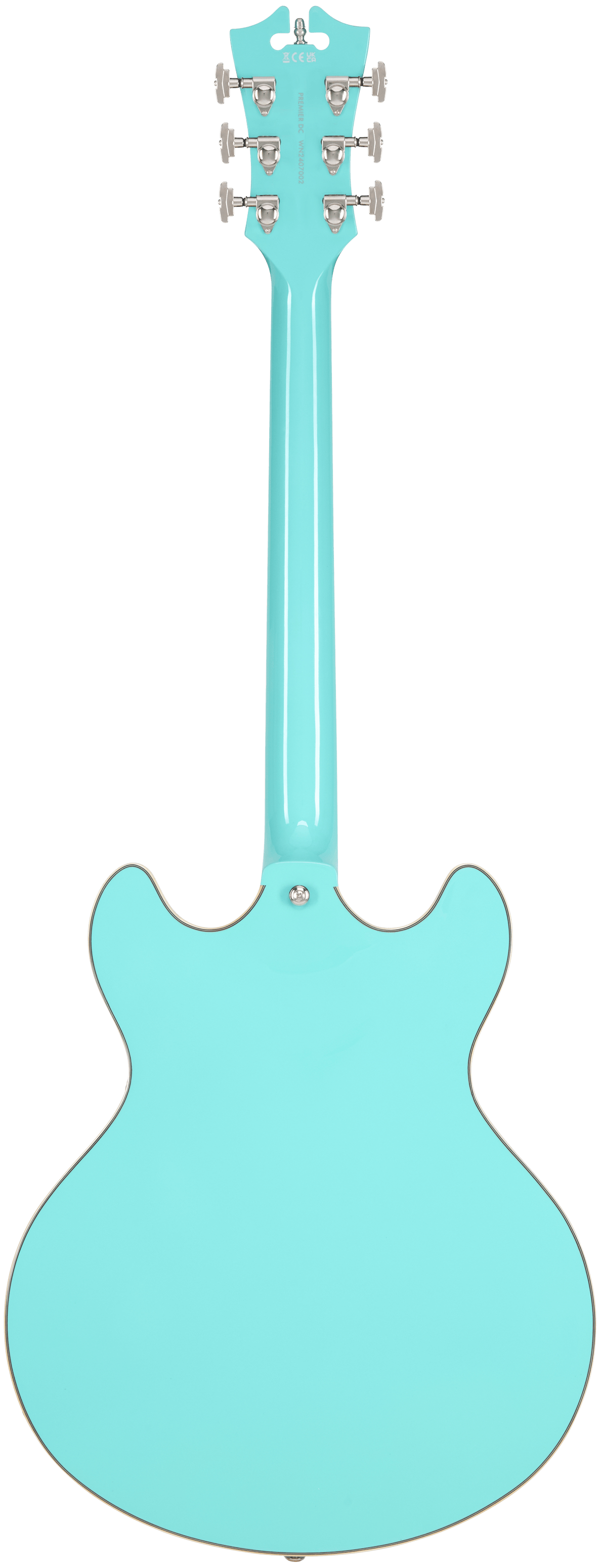 D’Angelico Premier DC Semi - Hollow Electric Guitar - Surf Green - Music Planet NZ