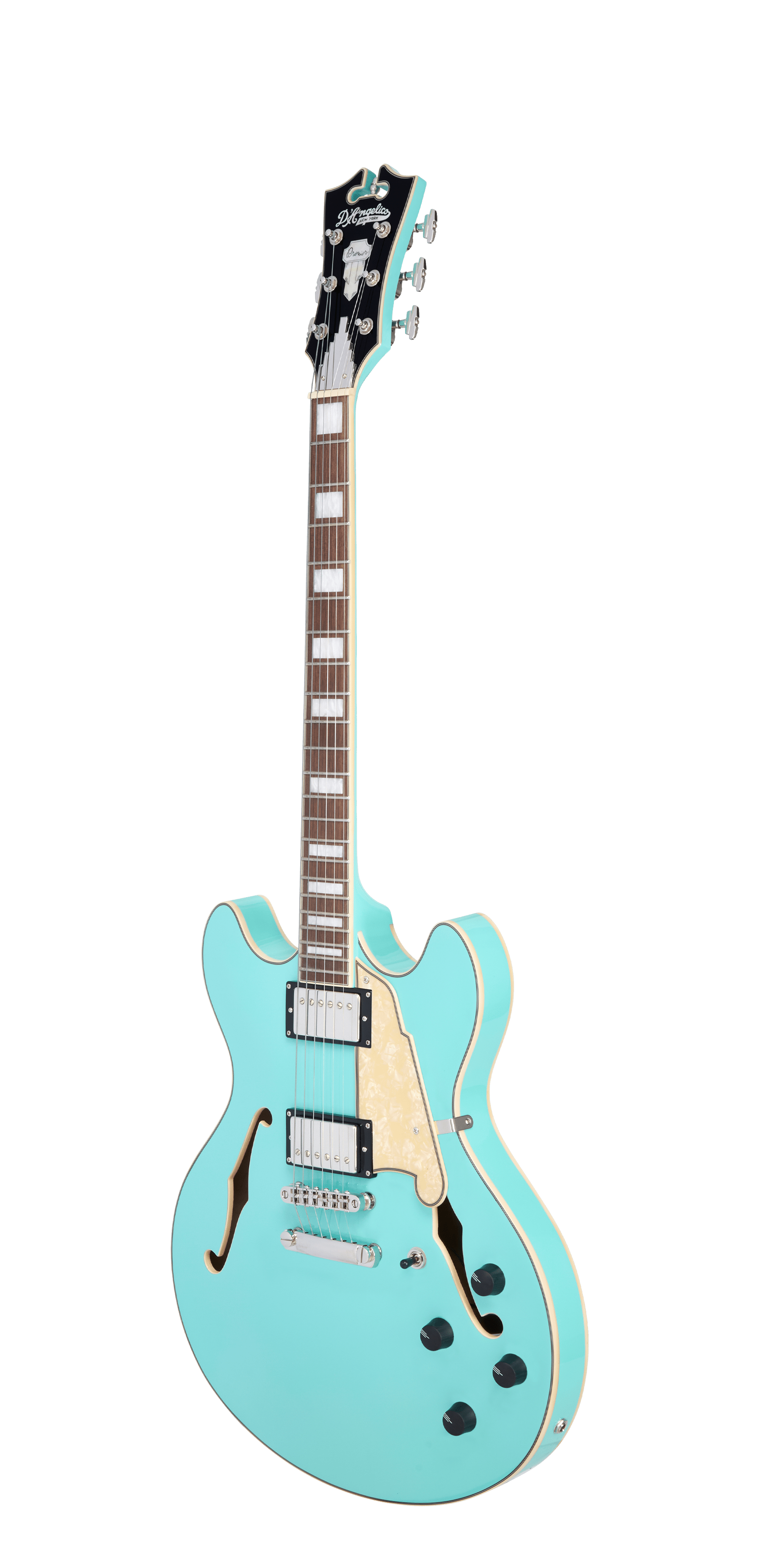 D’Angelico Premier DC Semi - Hollow Electric Guitar - Surf Green - Music Planet NZ