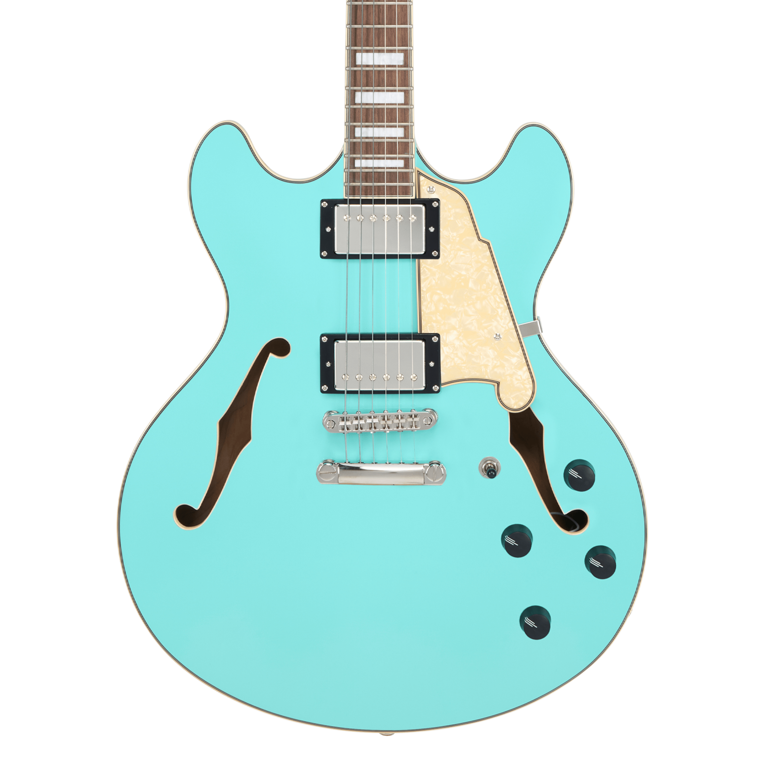 D’Angelico Premier DC Semi - Hollow Electric Guitar - Surf Green - Music Planet NZ