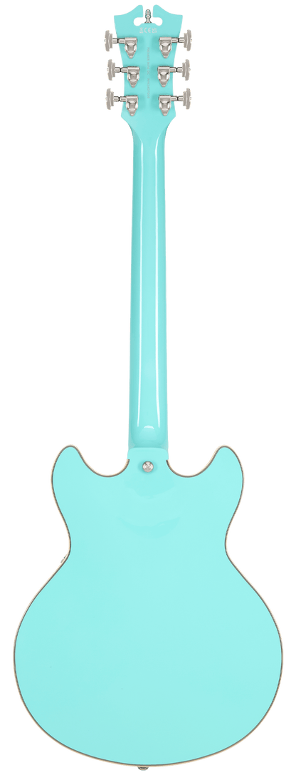 D’Angelico Premier Mini DC Semi - Hollow Electric Guitar - Surf Green - Music Planet NZ