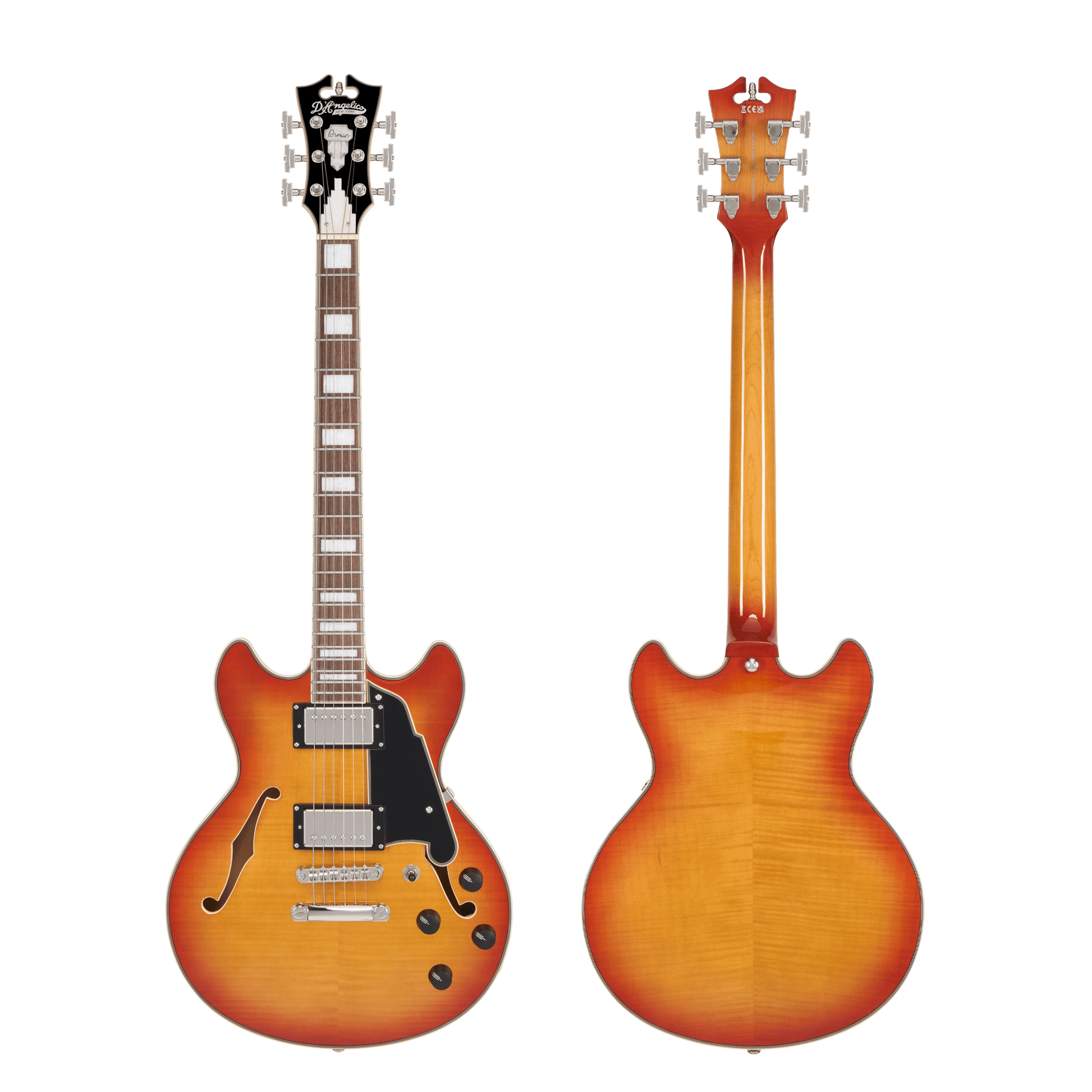 D'Angelico Premier Mini DC XT Honeyburst - Music Planet NZ