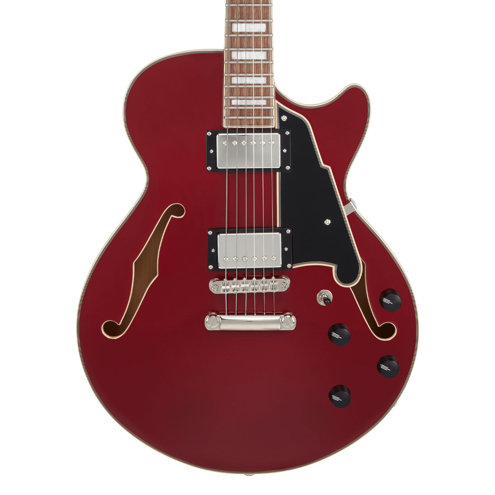 D’Angelico Premier SS Semi - Hollow Electric Guitar - Burnt Red - Music Planet NZ