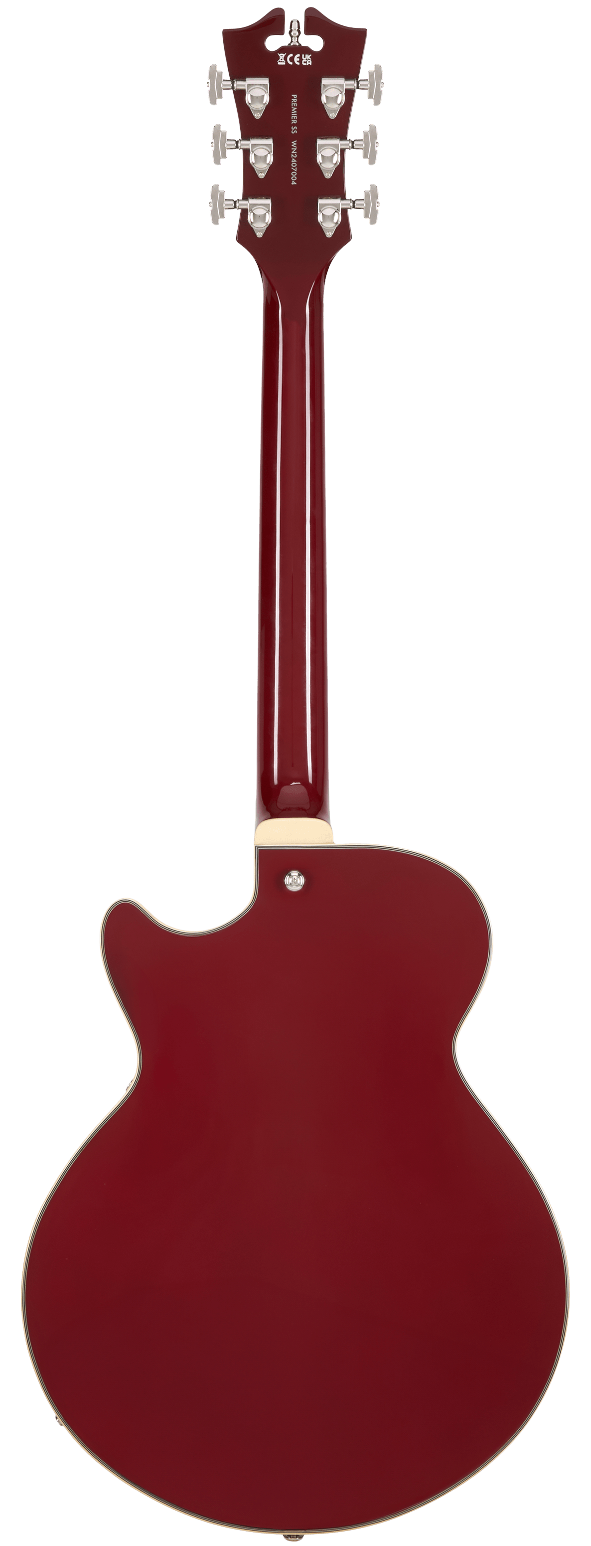 D’Angelico Premier SS Semi - Hollow Electric Guitar - Burnt Red - Music Planet NZ